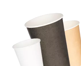 Однослойные бумажные стаканы