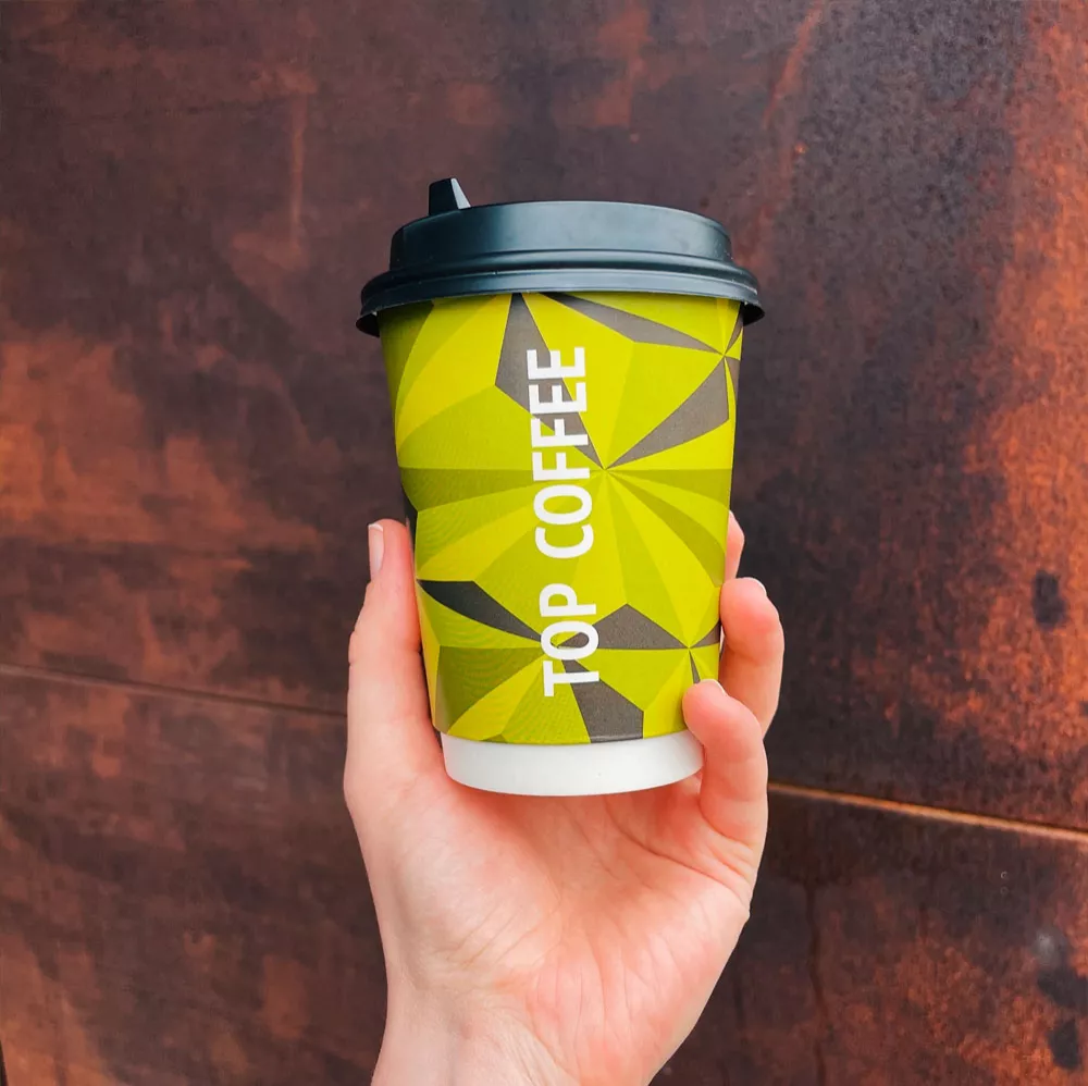 Изготовление стаканов для кофейни TOP COFFEE, производство Cuptrade