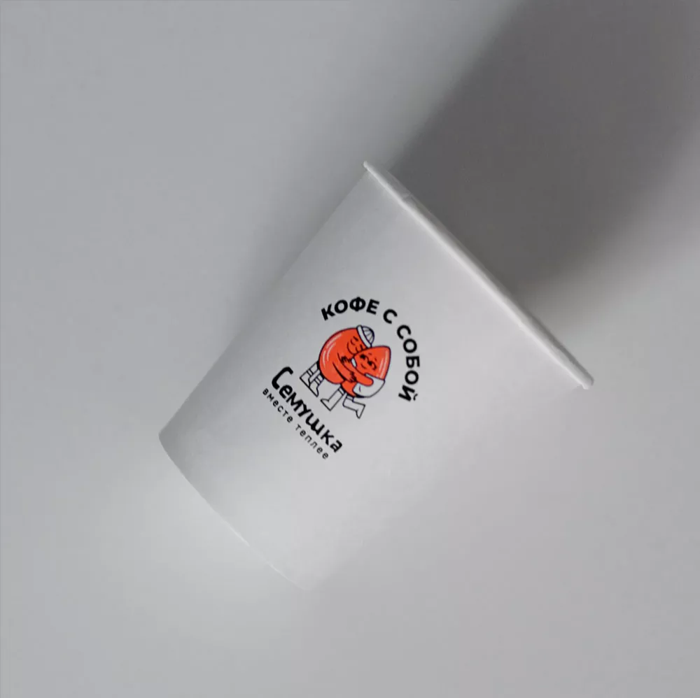 Изготовление стаканов для продавца развесных орехов и цукатов «Семушка» производоство стаканов cuptrade 