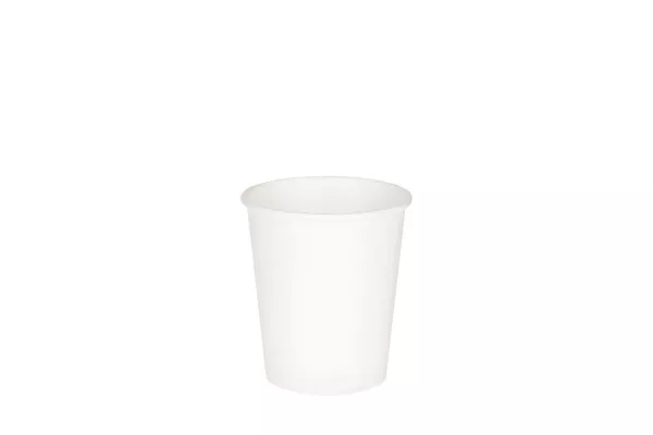 Однослойный белый бумажный стакан 250 мл