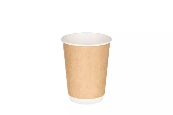 Двухслойный бумажный крафт стакан 300 мл