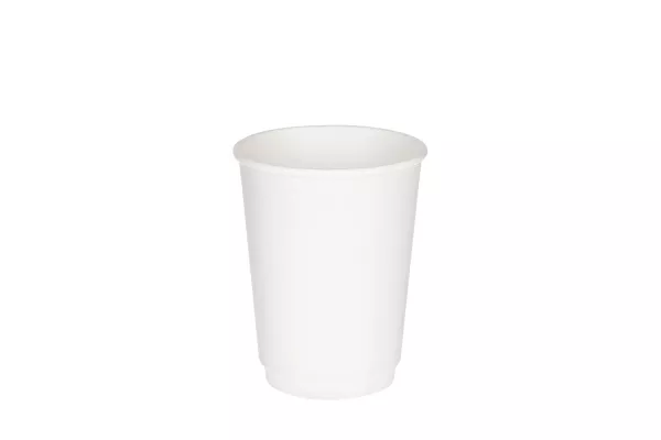 Двухслойный белый бумажный стакан 300 мл