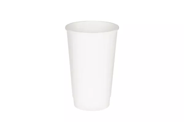 Двухслойный белый бумажный стакан 400 мл