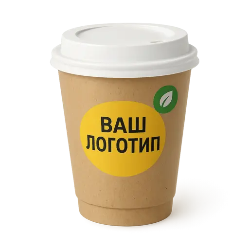 Картонные стаканы с вашим логотипом!