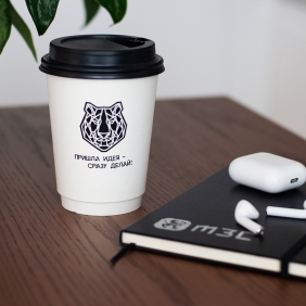 Производство бумажных стаканов с логотипом