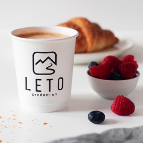 Заказать одноразовые стаканы для кофе и логотипом