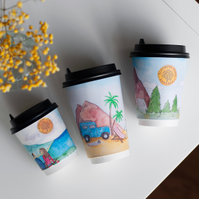 Печать на стаканах дизайна